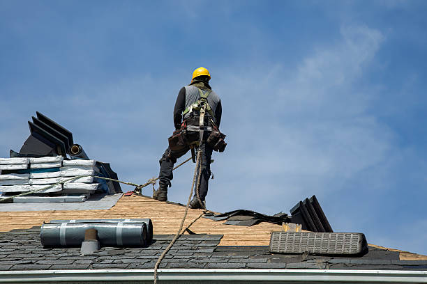 Professional Roof Installation technician working in Roca, NE